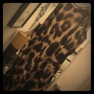 Leopard Sheath Career Dress SZ 14